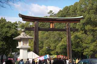 photo, la matire, libre, amnage, dcrivez, photo de la rserve,Torii approche dans Kashihara Sanctuaire, Shintosme, , Chroniques de Japon, Kojiki