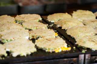 photo,material,free,landscape,picture,stock photo,Creative Commons,Okonomiyaki Cake, Beni shoga, Delicious, Teppan, Festivities