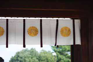 Foto, materiell, befreit, Landschaft, Bild, hat Foto auf Lager,Gate Vorhang auf Kashihara-Schrein, Schintoismus, , Chroniken von Japan, Kojiki