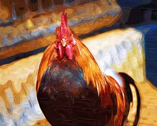 illustration,material,free,landscape,picture,painting,color pencil,crayon,drawing,Chicken, NIWATORI, Chicken, , Egg