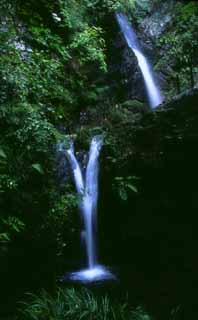 photo,material,free,landscape,picture,stock photo,Creative Commons,Kuroyama Three Waterfalls, water, waterfall, , 