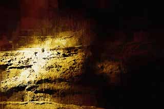 illust, matire, libre, paysage, image, le tableau, crayon de la couleur, colorie, en tirant,Le mur de la surabondance de caverne de la vigueur, Caverne de gul Manjang, Systme du tube de la lave de Geomunoreum, le volcanique, sous-sol