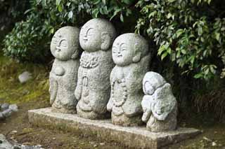 foto,tela,gratis,paisaje,fotografa,idea,Tutor deidad de nios, Idea Buddhist, Tutor deidad de nios, Estatua de piedra, Sagano