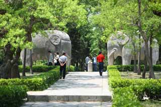 foto,tela,gratis,paisaje,fotografa,idea,Un Ming Xiaoling Mausoleum de piedra camino de estatua, Se queda, Estatua de piedra, Un enfoque para un santuario, Herencia de mundo