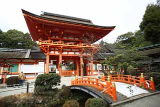 foto,tela,gratis,paisaje,fotografa,idea,Puerta de torre del santuario de Kamigamo, Soy pintado de rojo, Dios, Herencia de mundo, El Emperador