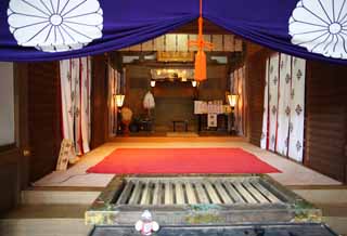 Foto, materieel, vrij, landschap, schilderstuk, bevoorraden foto,Omiwa heiligdom smalle goed Shinto heiligdom, Kusurii deur, , Terrein, Shinto