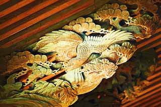 illust, matire, libre, paysage, image, le tableau, crayon de la couleur, colorie, en tirant,Shibamata Taishaku-dix sculpture de Temple, oiseau de proie, sculpture, grain de bois, Bouddhisme