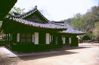 fotografia, material, livra, ajardine, imagine, proveja fotografia,Casa coreana tradicional, tradio, , , 