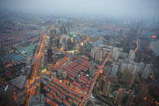 Foto, materieel, vrij, landschap, schilderstuk, bevoorraden foto,Ontwikkeling van Sjanghai, Lichtbak, Pudong New Area, Een appartement, Torenflat