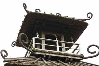 photo, la matire, libre, amnage, dcrivez, photo de la rserve,Restes de Karako / cl btiment haut, Le Japon est plus vieux, btiment en bois, Dans les jours d'un vieux monticule de l'enterrement, Grand foss circulaire