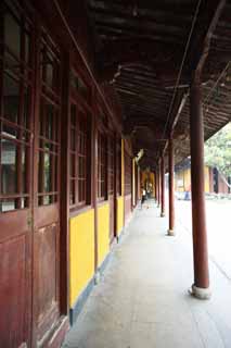 foto,tela,gratis,paisaje,fotografa,idea,Un Ryuge masivo corredor del templo, Buddhism, Soy pintado de rojo, Fe, Corredor