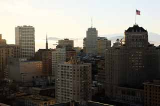 photo,material,free,landscape,picture,stock photo,Creative Commons,The building group of San Francisco, high-rise building, Downtown, residential area, slope