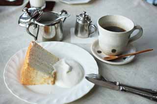 photo,material,free,landscape,picture,stock photo,Creative Commons,Chiffon cake, Cream, Coffee, Sweets, cake
