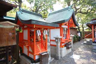 photo,material,free,landscape,picture,stock photo,Creative Commons,Fushimi-Inari Taisha Shrine load field company, New Year's visit to a Shinto shrine, I am painted in red, Inari, fox