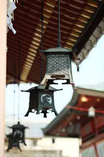 photo,material,free,landscape,picture,stock photo,Creative Commons,Fushimi-Inari Taisha Shrine garden lantern, garden lantern, An edge of the eaves, Inari, fox