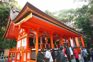photo,material,free,landscape,picture,stock photo,Creative Commons,Fushimi-Inari Taisha Shrine deepest-placed shrine, New Year's visit to a Shinto shrine, I am painted in red, Inari, fox