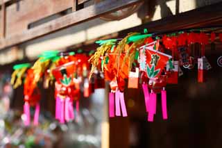 photo,material,free,landscape,picture,stock photo,Creative Commons,Fushimi-Inari Taisha Shrine mascot, An ear of rice, The Treasure Ship, The dice, decoration