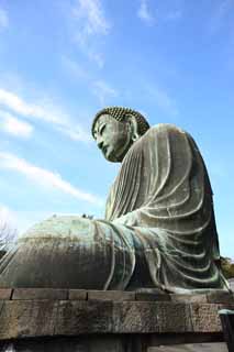 foto,tela,gratis,paisaje,fotografa,idea,Grande estatua de Kamakura de Buddha, , , Estilo de Soong, Escultura de Buddhism