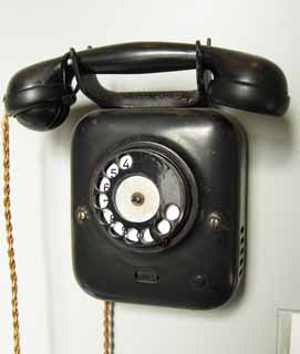 fotografia, material, livra, ajardine, imagine, proveja fotografia,Meiji-mura Aldeia Museu telefone, telefone, A ocidentalizao, Um telefone velho, Herana cultural