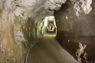 fotografia, materiale, libero il panorama, dipinga, fotografia di scorta,Tunnel di Ryugenji dell'Iwami-argento-mio, La galleria, vena, Un deposito eterno, Somo